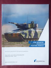 6/2016 PUB RHEINMETALL DEFENCE LYNX IFV INFANTRY FIGHTING VEHICLE ORIGINAL AD