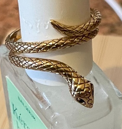 Bague serpent plaqué or - serpent",