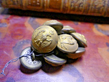 LOT 9 Boutons collection d'uniforme de maire   à l'aigle du II Empire GM 21mm