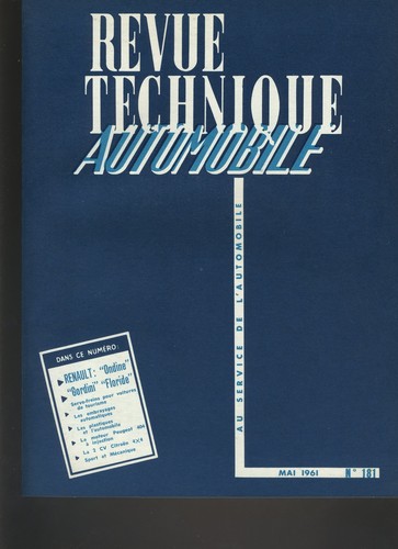 Revue technique automobile - technique,