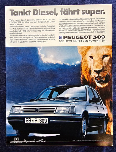 1986 peugeot 309 diesel - 1986,