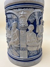 Grand pot à tabac en grès au sel époque XIXe siècle style Renaissance merkelbach