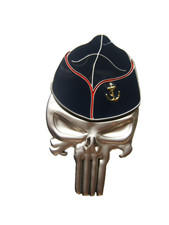 INSIGNE DES TROUPES DE MARINE PUNISHER FAB. IMC