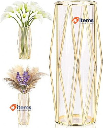 Doré vases décoration pour - décoration,