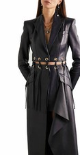 Manteau long femme noir - , en