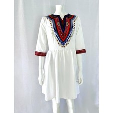 Robe boho dashiki, robe folklorique ethnique imprimé tribal africain bohème h...