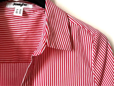 Chemise rayé Rouge & Blanc Jennifer XS 34 Neuf ! Superbe !