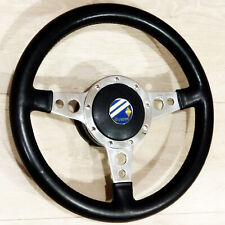 Volant Cuir Moto-Lita  34cm 3Br Complet Renault 4CV DauphIne Alpine A110 & Autre