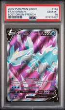 Carte Pokémon Kyurem V 174/196 PSA 10 Origine Perdue Epee Et Bouclier FR