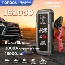 HOT TOPDON JS2000 Démarreurs de Voiture Chargeur Booster Powerbank 16000mAh 3in1