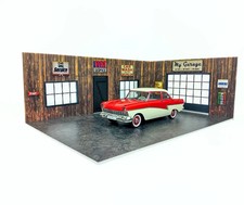 Garage voiture en bois échelle 1:18 modèle miniature de service auto taille...