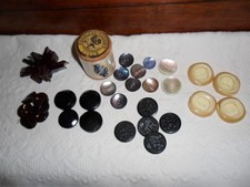 Boutons vintage (41) et bobine