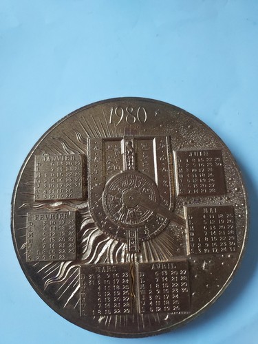 Medaille bronze calendrier - bronze,