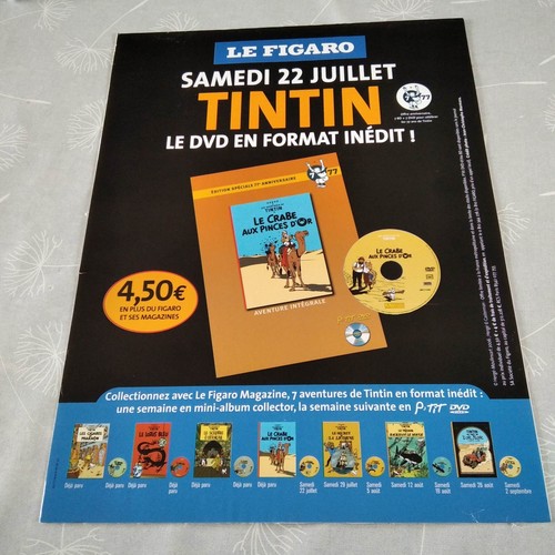 Affiche presse tintin - affiche,
