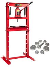 PRESSE HYDRAULIQUE ATELIER sur Bâti 12T 12 TONNES + 9 Adaptateurs Roulements