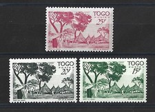 3 new stamps**.  French Colony  TOGO 1947.  TOGOLESE village   (9131)
