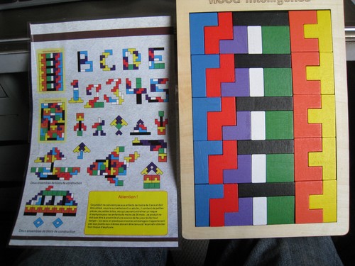 Puzzle tetris bois jouet - puzzle,