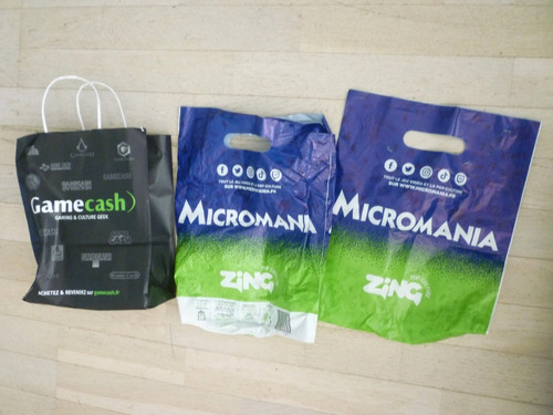 Lot sacs game cash et - lot,