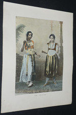 PHOTO IMPRIMEE 1895 EGYPTE FEMMES EGYPTIENNES DANSE DU VENTRE EGYPT