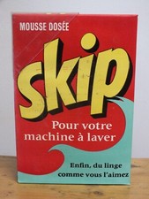 Ancien paquet de lessive années 50, SKIP, non ouvert, avec doseur