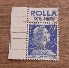 Timbres France N°1011Bb Type I  Oblitéré Bande Pub "Rolla"