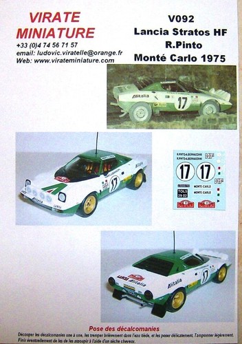 V092 lancia stratos rallye - lancia,