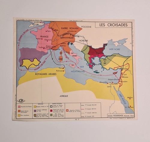 Carte scolaire rossignol rare