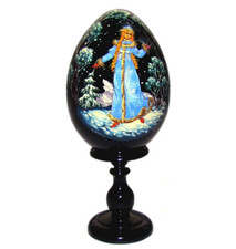 Oeuf en bois peint - Oeuf