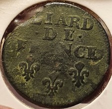 LOUIS XIV - LIARD DE FRANCE -AU BUSTE AGE .1698. CUIVRE