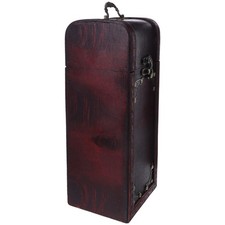  Coffret À Vin Rétro Bouteille De Cubi Rouge Caisses En Bois Étui Transport