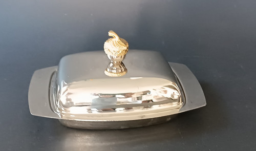 Beurrier metal argente - **beurrier, en