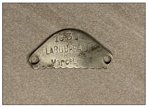 Ww2 plaque identité dijon - ww2,