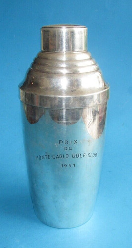 Ancien shaker métal argenté - shaker,