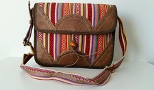 GENUINE LEATHER & COTTON MIX