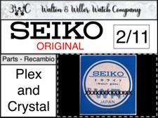 Nos [1X] Seiko Plex And Mineral Verre Original Plexi 2/11