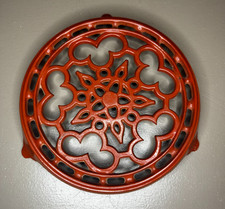 Dessous de plat en fonte orange/rouge COUSANCES – Made in France vintage
