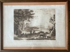 Paysage au couple de bergers -