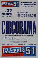 Affiche circorama pastis - circorama,