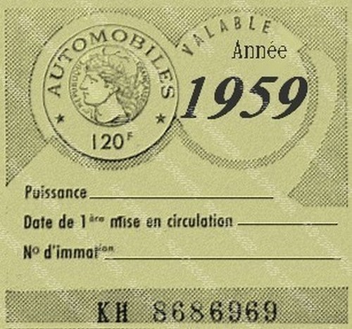 Vignette 1959 véhicule - vignette,