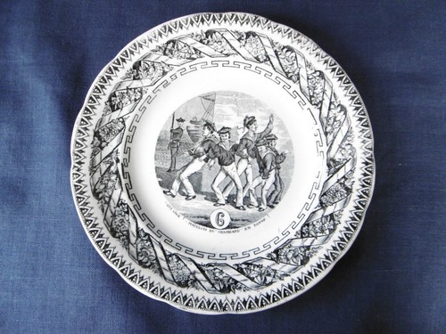 Ancienne assiette gien - assiette,
