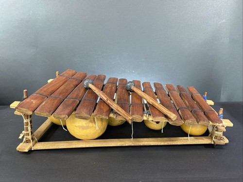 Vintage wood xylophone ethnic - xylophone,