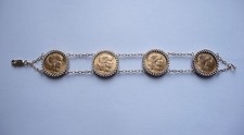 Bracelet porte pièce 20 - or, porte-pièce