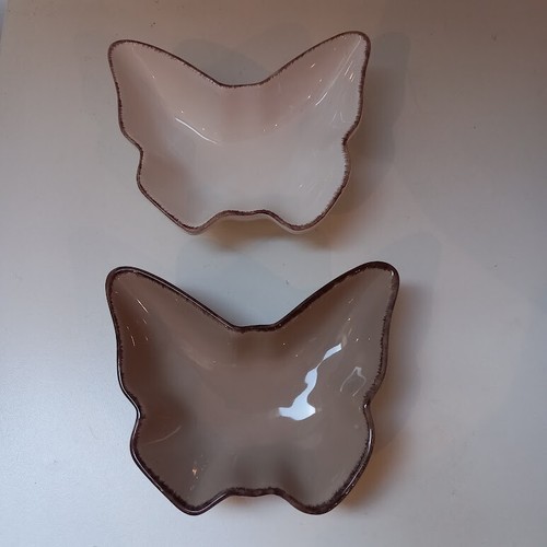 Paire raviers papillons - paire,