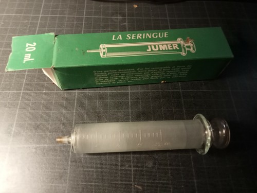Ancienne seringue verre - seringue, en