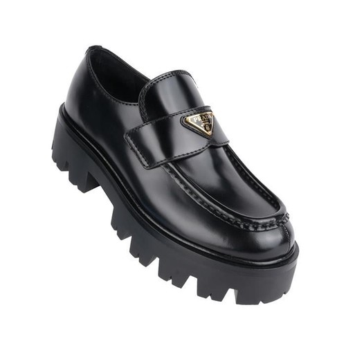 Prada loafers cuir - cuir, brossé