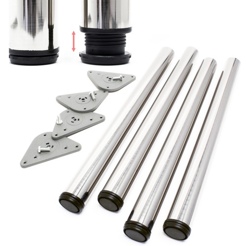 Pied table lot acier - de, 4