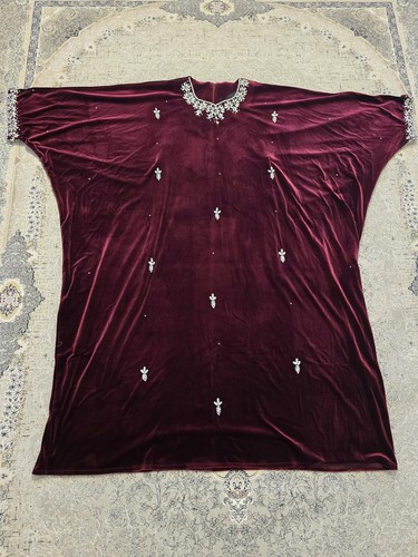 Embellished velvet afghani - embellished,