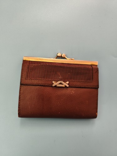 Porte monnaie vintage cuir - porte-monnaie, en