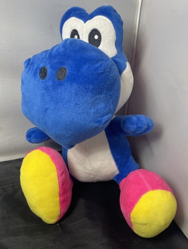 Super mario blue yoshi plush - super,
