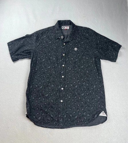 Chemise bape coton léopard - chemise,